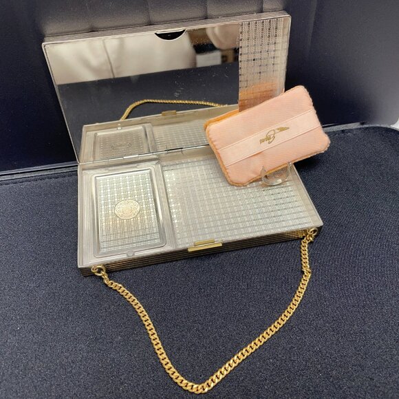 EVUC Vntg 1940's Evans Carryall/Compact/Cigarette Case, Original Box, 5.5"x3" - Picture 8 of 16